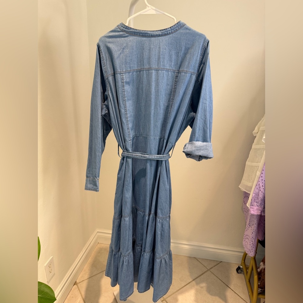 Sugarlips Midi Dress Denim - fits XL - 1X - Picture 5 of 5